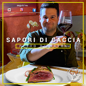 Petto d’anatra con cipolle caramellate, asparagi e sale Maldon