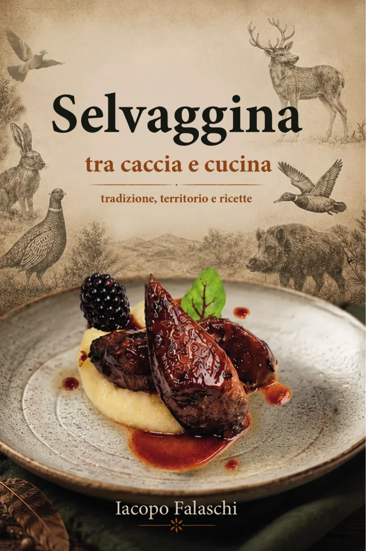 Copertina del libro Selvaggina tra caccia e cucina di Iacopo Falaschi